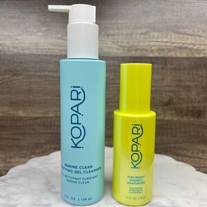Kopari Beauty Star Bright Vitamin C Moisturizer & Marine Clean Purifying Gel
